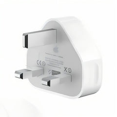 Apple iPhone Charging Adapter For iPhones, 5 Watt UK Pin for iPhone 7,8, Plus & X, X Max, XS, XR & iPhone 11 - White