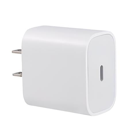 20W Power Adapter USB-C White Fast Charging For iPhone