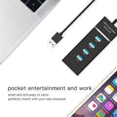 Hub Splitter Adapter Best Quality Super Fast Speed Charging 4 Ports USB 3.0 for (Laptop & PC Black)