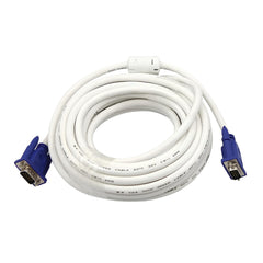 VGA High-Speed Cable 2m Length crystal cable for PC / projector (Male to Male VGA cable White)