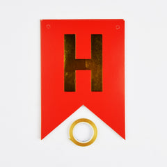 Happy Birthday Banner With Shiny Gold Letters For Birthday Party Boys Girl Baby Shower Decoration Wedding Bunting Garland Banner