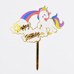 HAPPY BIRTHDAY Acrylic Cake Topper For Celebration