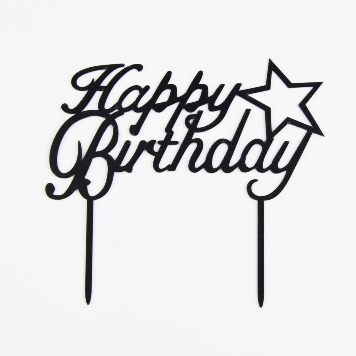 HAPPY BIRTHDAY Acrylic Cake Topper For Celebration