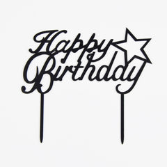 HAPPY BIRTHDAY Acrylic Cake Topper For Celebration
