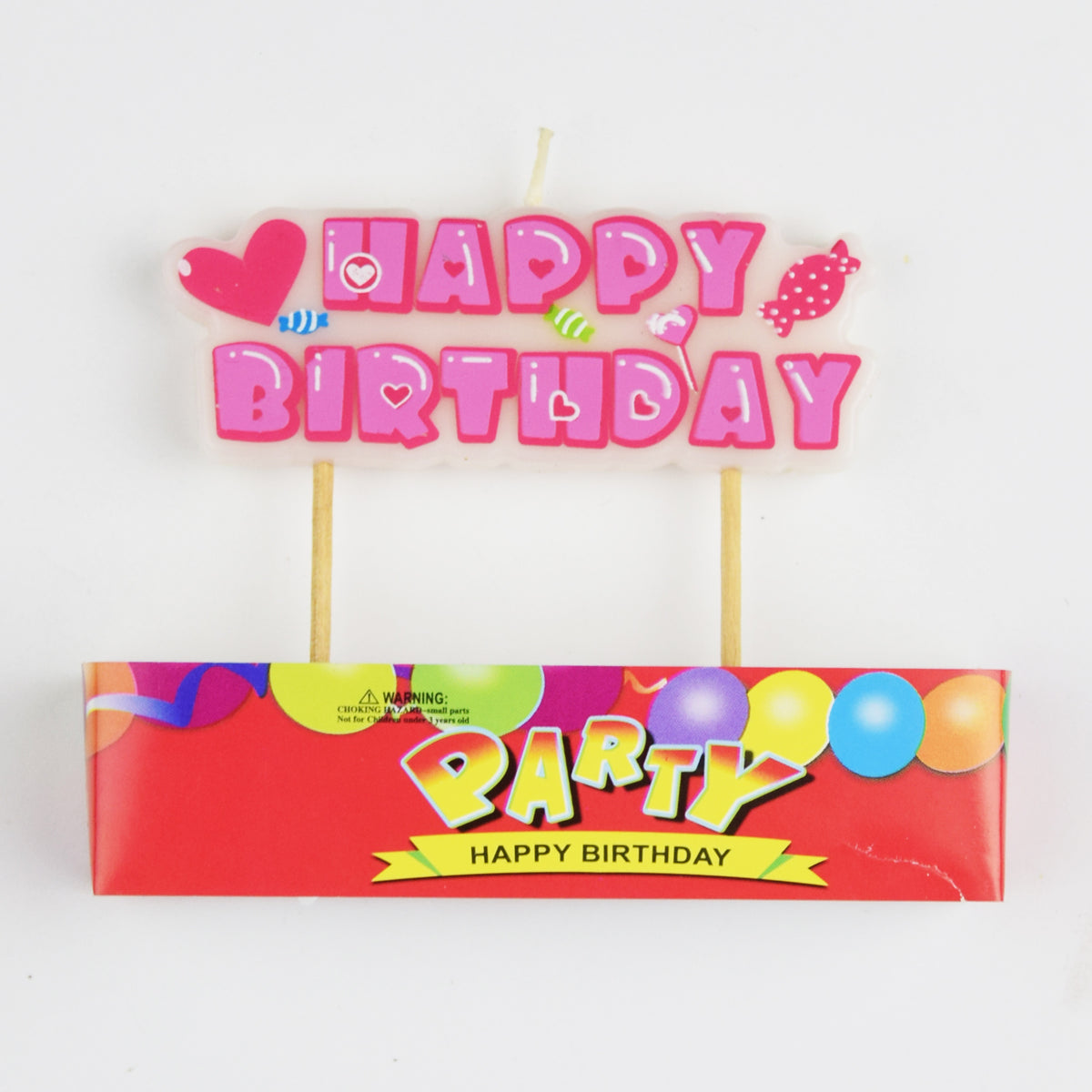 Happy Birthday Candle Cake Topper