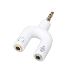 Microphone Audio Splitter 3.5mm TRS 2 Female To 1 TRRS Male Aux Adapter