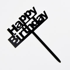 HAPPY BIRTHDAY Acrylic Cake Topper For Celebration