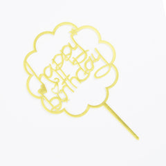 HAPPY BIRTHDAY Acrylic Cake Topper For Celebration