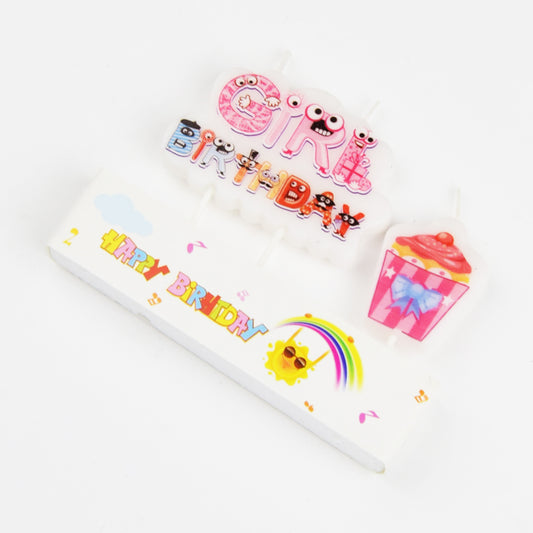 Happy Birthday Candle Cake Topper