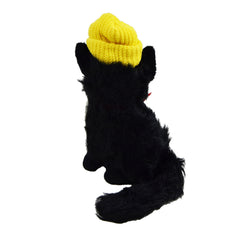 Animal Fair Tidy Cat Plush Black Kitten Toy For Kids