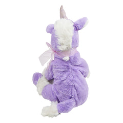 Unicorn Stuffed Animal For Kids Reversible Sequins & Charm Purple