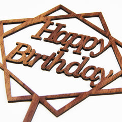 HAPPY BIRTHDAY Acrylic Cake Topper For Celebration