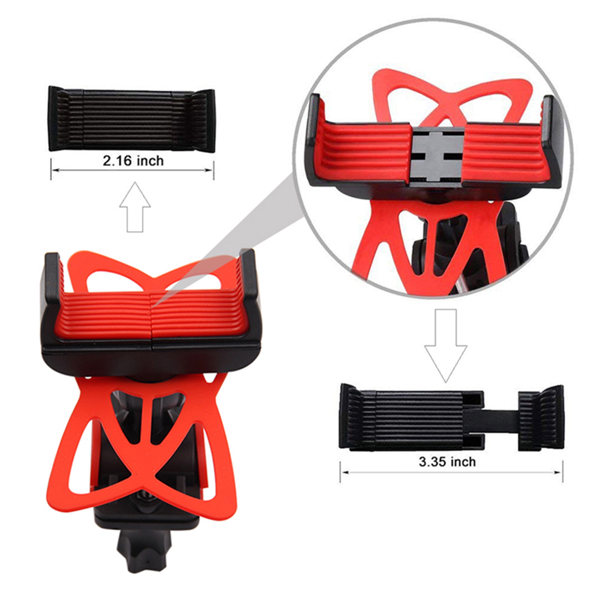 Phone Holder For Bike/Bicycle Lock Clip Universal Phone Support