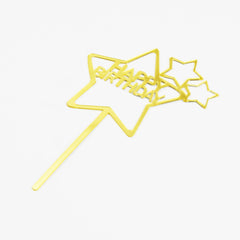 HAPPY BIRTHDAY Acrylic Cake Topper For Celebration