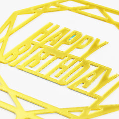HAPPY BIRTHDAY Acrylic Cake Topper For Celebration