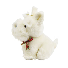 White Dog Plush Stuffed Animal Puppy Imported Toy Size Length 8 Width 5 Heigth 10 Inch