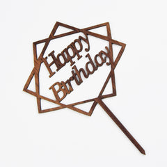 HAPPY BIRTHDAY Acrylic Cake Topper For Celebration