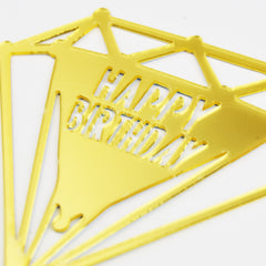 HAPPY BIRTHDAY Acrylic Cake Topper For Celebration