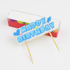 Happy Birthday Candle Cake Topper