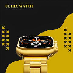 GD9 Ultra Smart Watch Golden Wireless Charging Double Strap 49MM