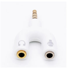 Microphone Audio Splitter 3.5mm TRS 2 Female To 1 TRRS Male Aux Adapter
