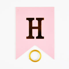 Happy Birthday Banner With Shiny Gold Letters For Birthday Party Boys Girl Baby Shower Decoration Wedding Bunting Garland Banner