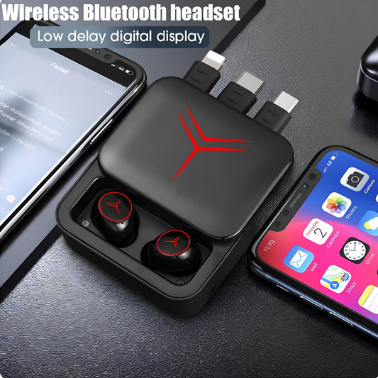 M88 Plus Earbuds Wireless With Power Bank LED Display Bluetooth & Portable Touch Version For Gaming & Music TWS V5.3