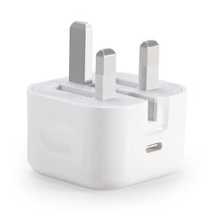 3 Pin Power Adapter 20W USB-C White Folding pins Fast Charger For iPhone