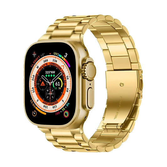 GD9 Ultra Smart Watch Golden Wireless Charging Double Strap 49MM