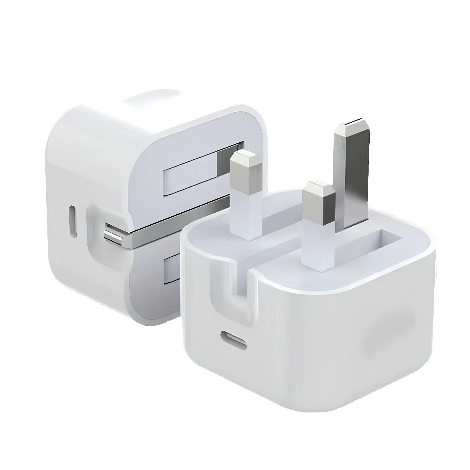 3-pin adapter 20W USB C white fast charger for iPhone