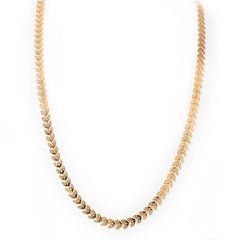 Full Leaf Chain Gold Necklace For Girls