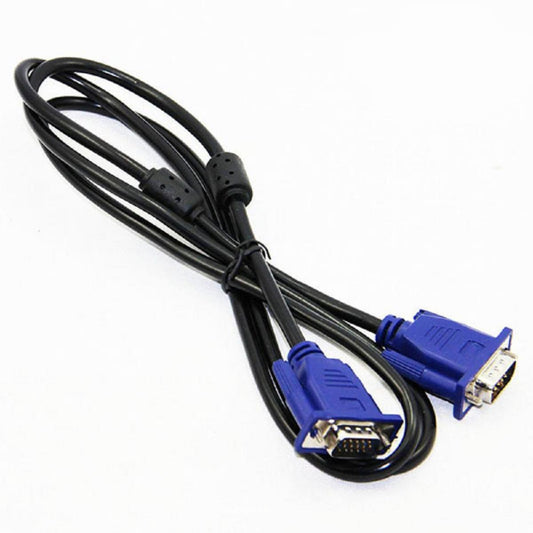 VGA Cable Black High-Speed for LCD Display & Computer 1.5 Meter